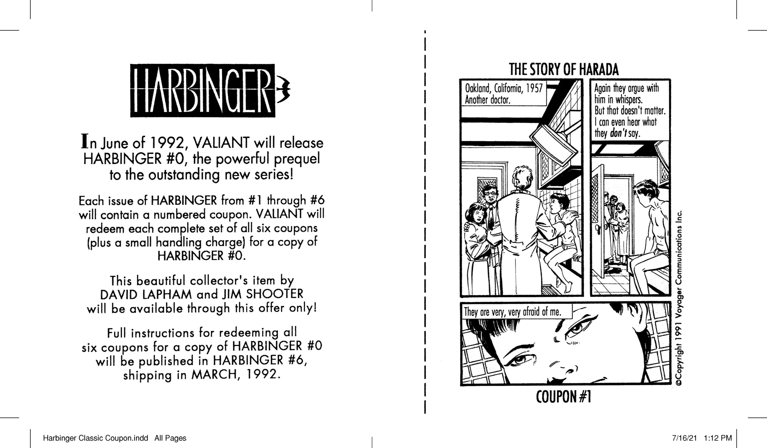 Harbinger 1 Mail Away Coupon