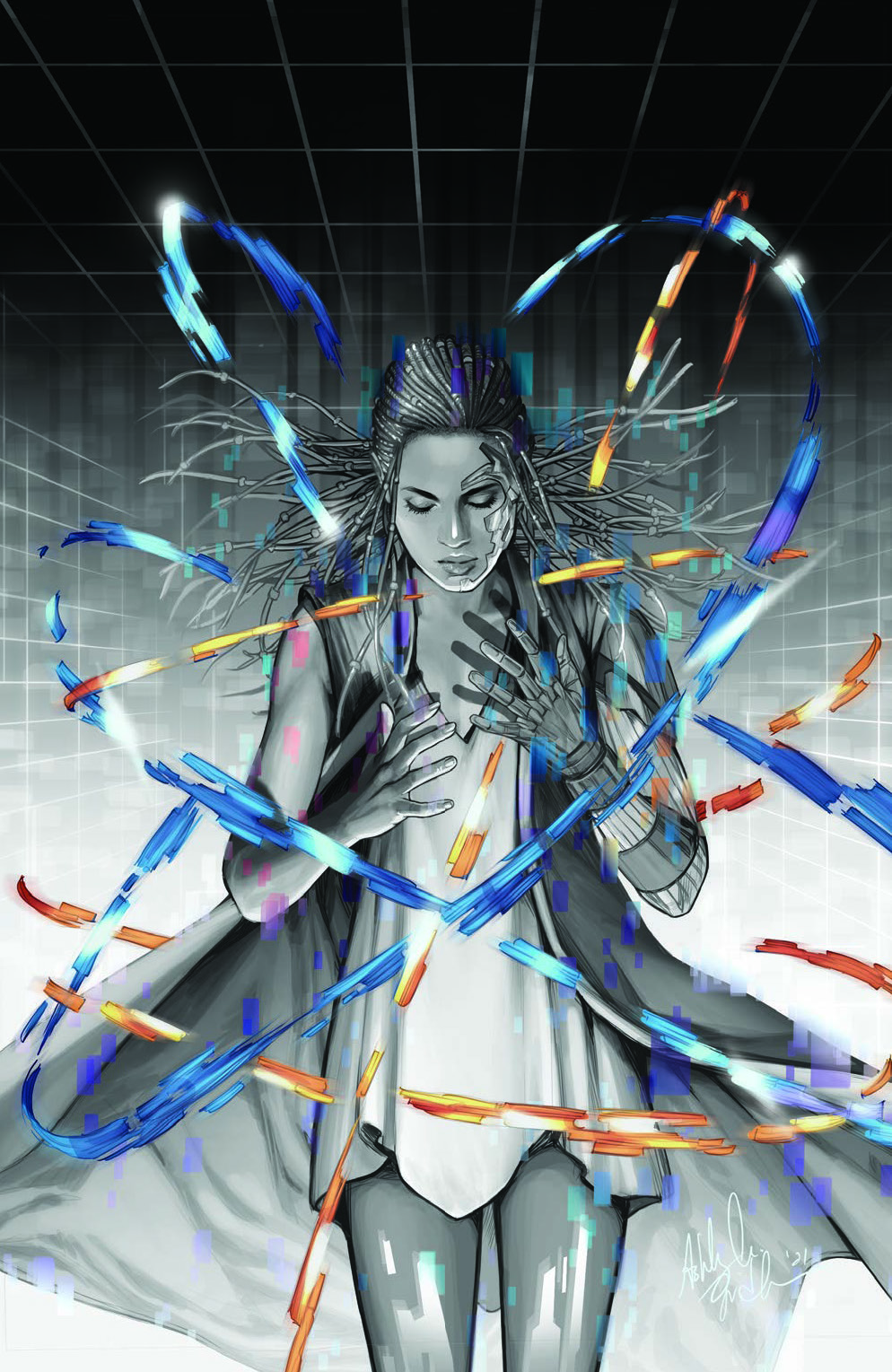 Ashley Witter X-O Manowar #6 Black and White Exclusive